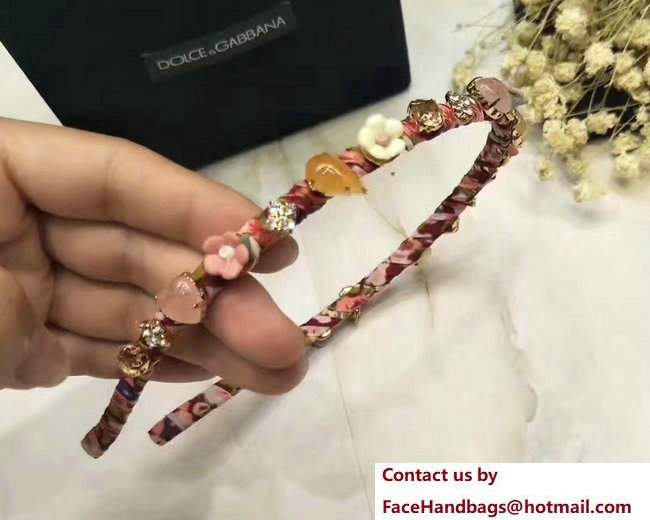 Dolce & Gabbana Floral Embellished Headband 03 2017